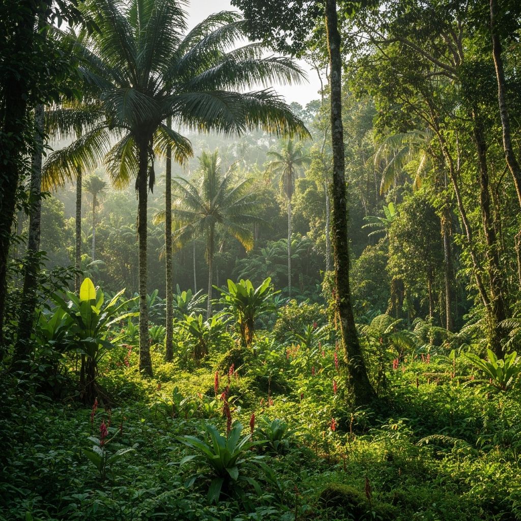 Pemandangan alam tropis Indonesia
